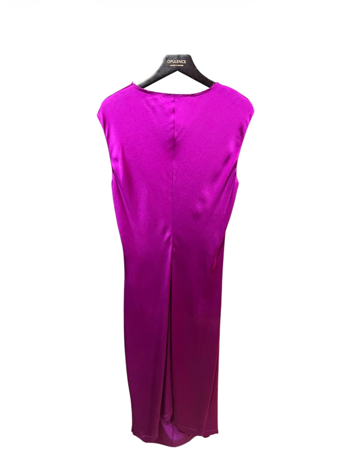 Yves Saint Laurent purple satin dress