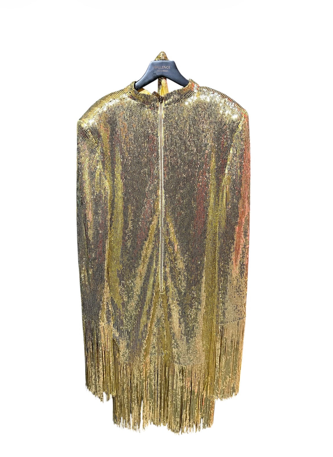Balmain Lurex Gold Dress