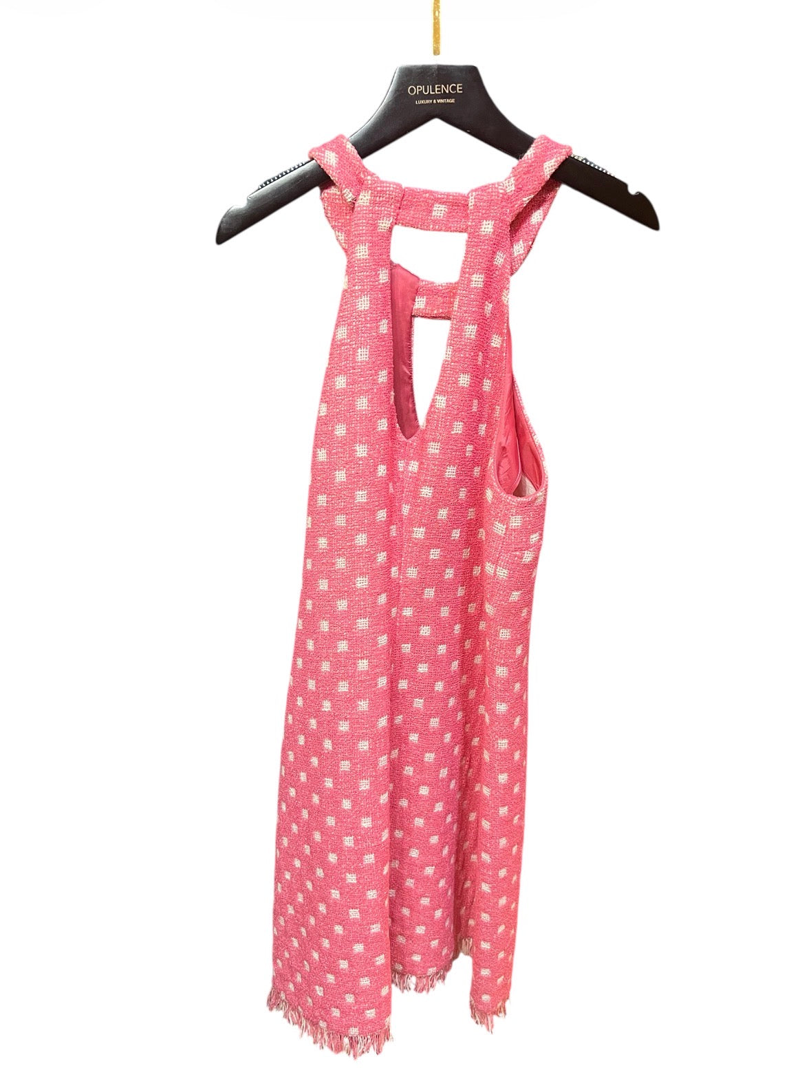 Moschino Short Pink Dress with White