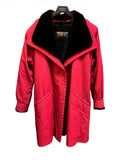Yves Saint Laurent Red Fur Coat