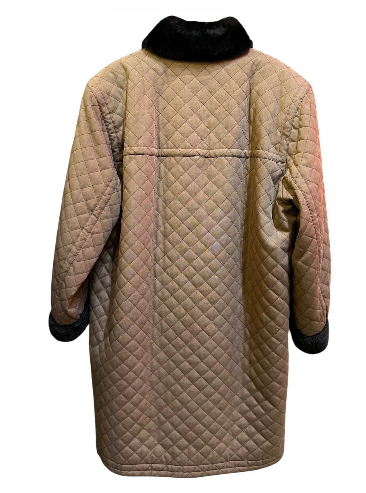 Yves Saint Laurent Brown Fur Coat