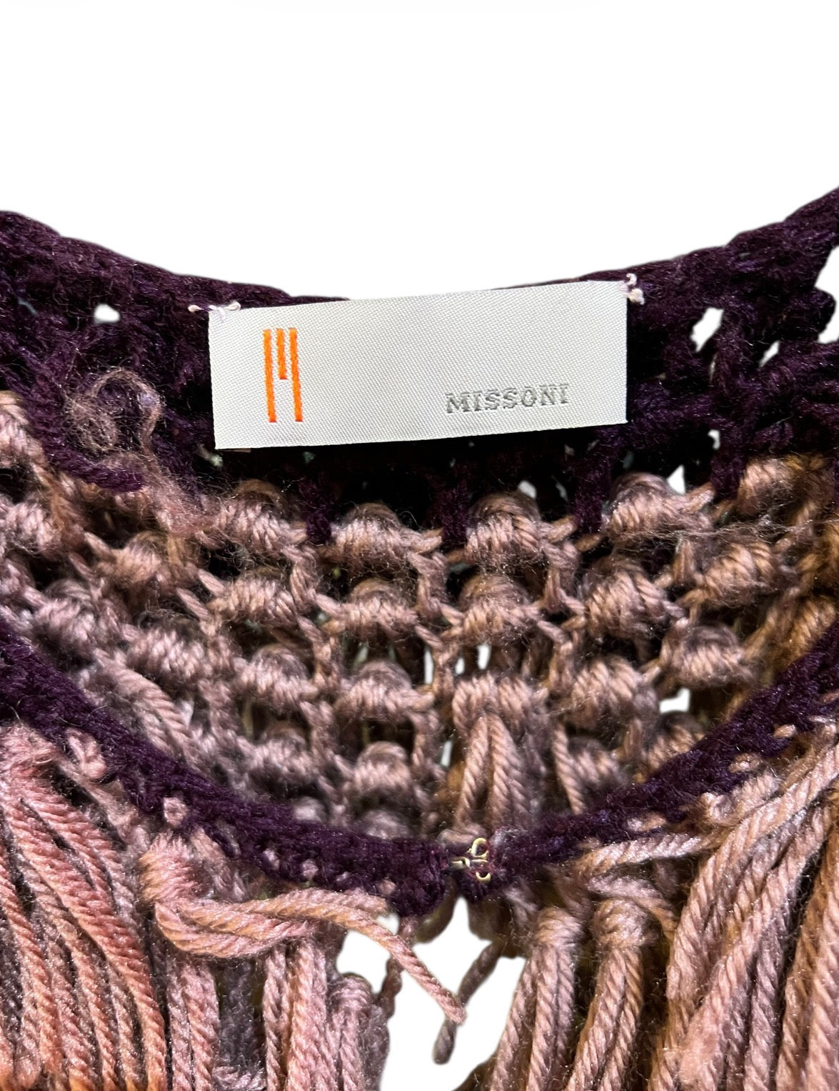 Missoni Multicolor Long Fringed Jacket