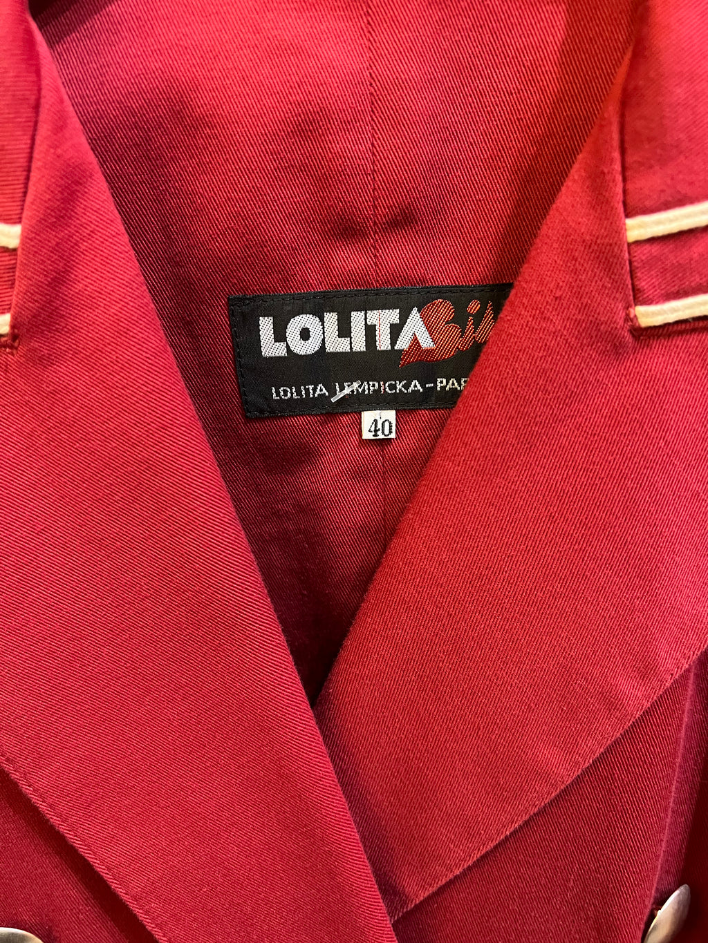 Lolita Lempick Red Tailored Jacket