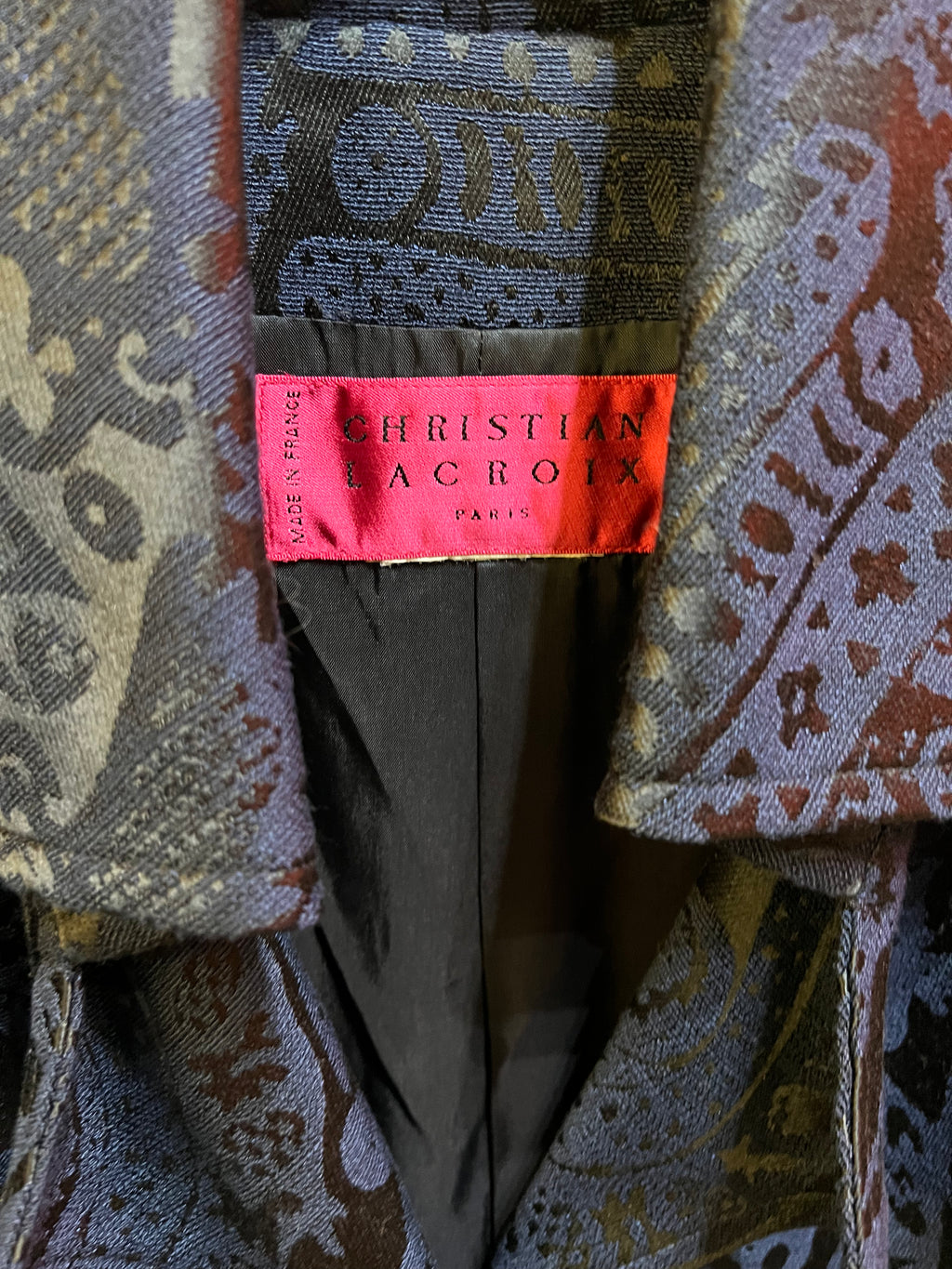 Christian Lacroix Tailored Jacket Blue pattern