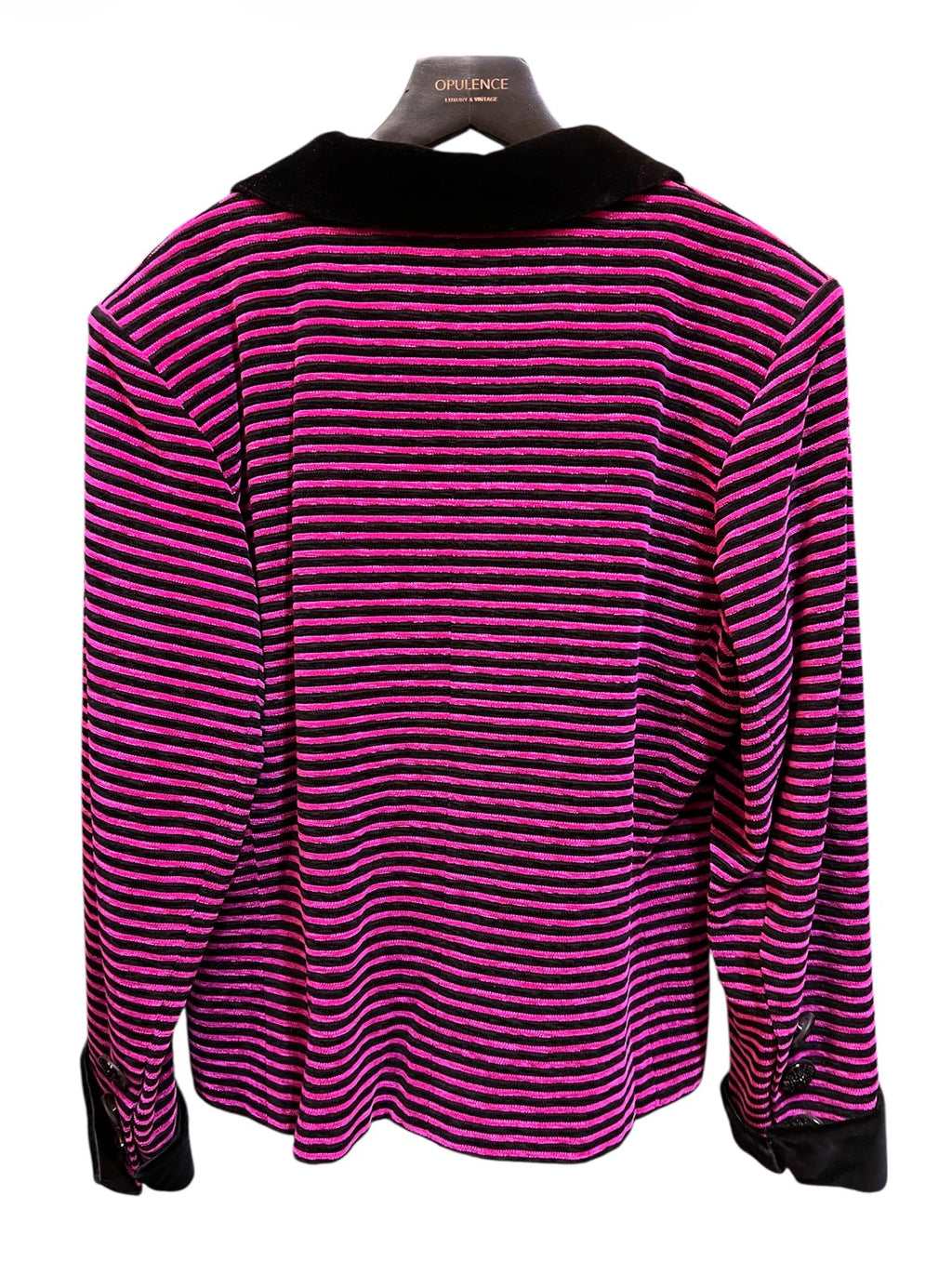 1993 Yves Saint Laurent Black Striped Tailored Jacket