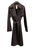 Nina Ricci Long Black Coat with Patterns