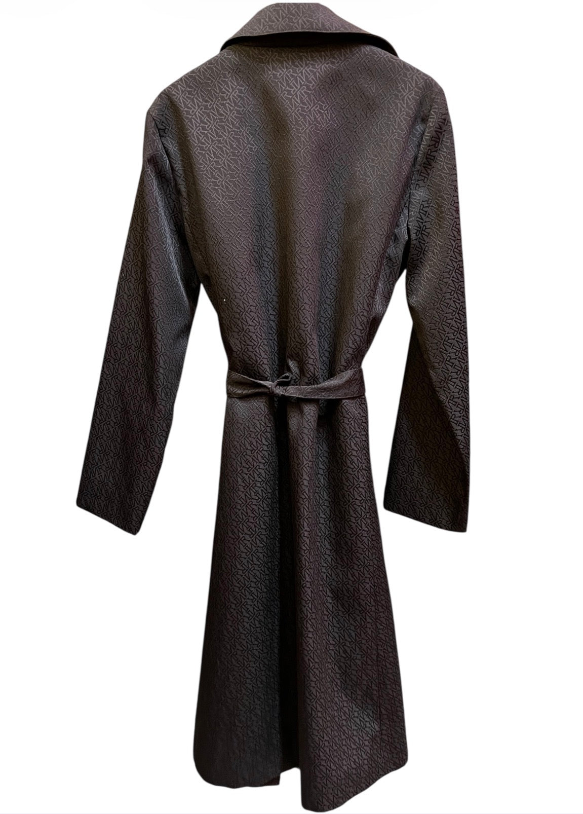 Nina Ricci Long Black Coat with Patterns