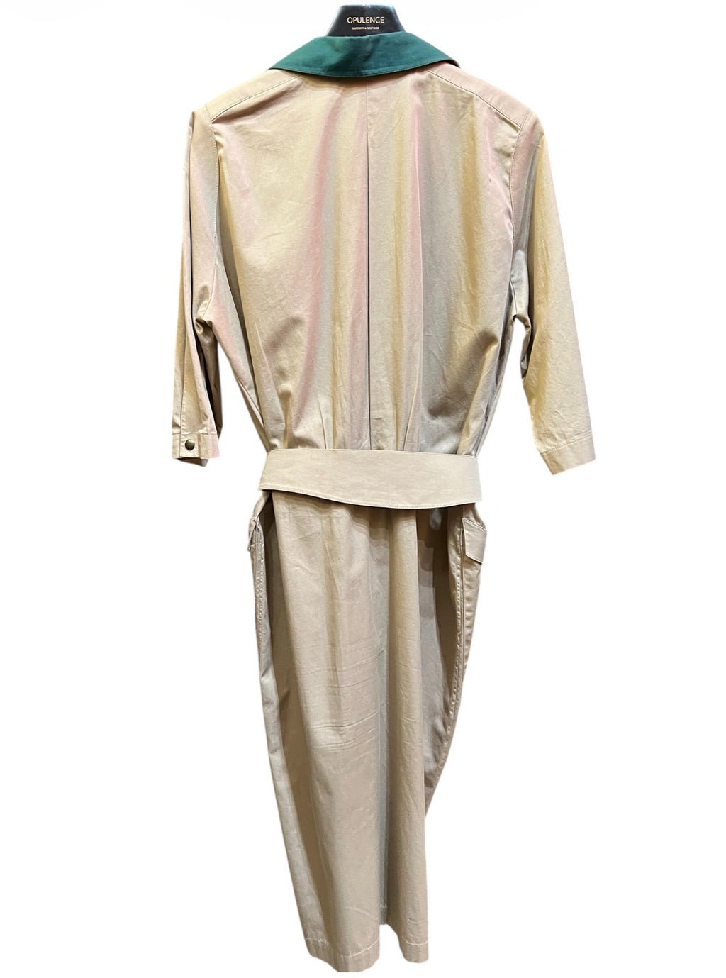 Thierry Mugler Beige and Green Jumpsuit