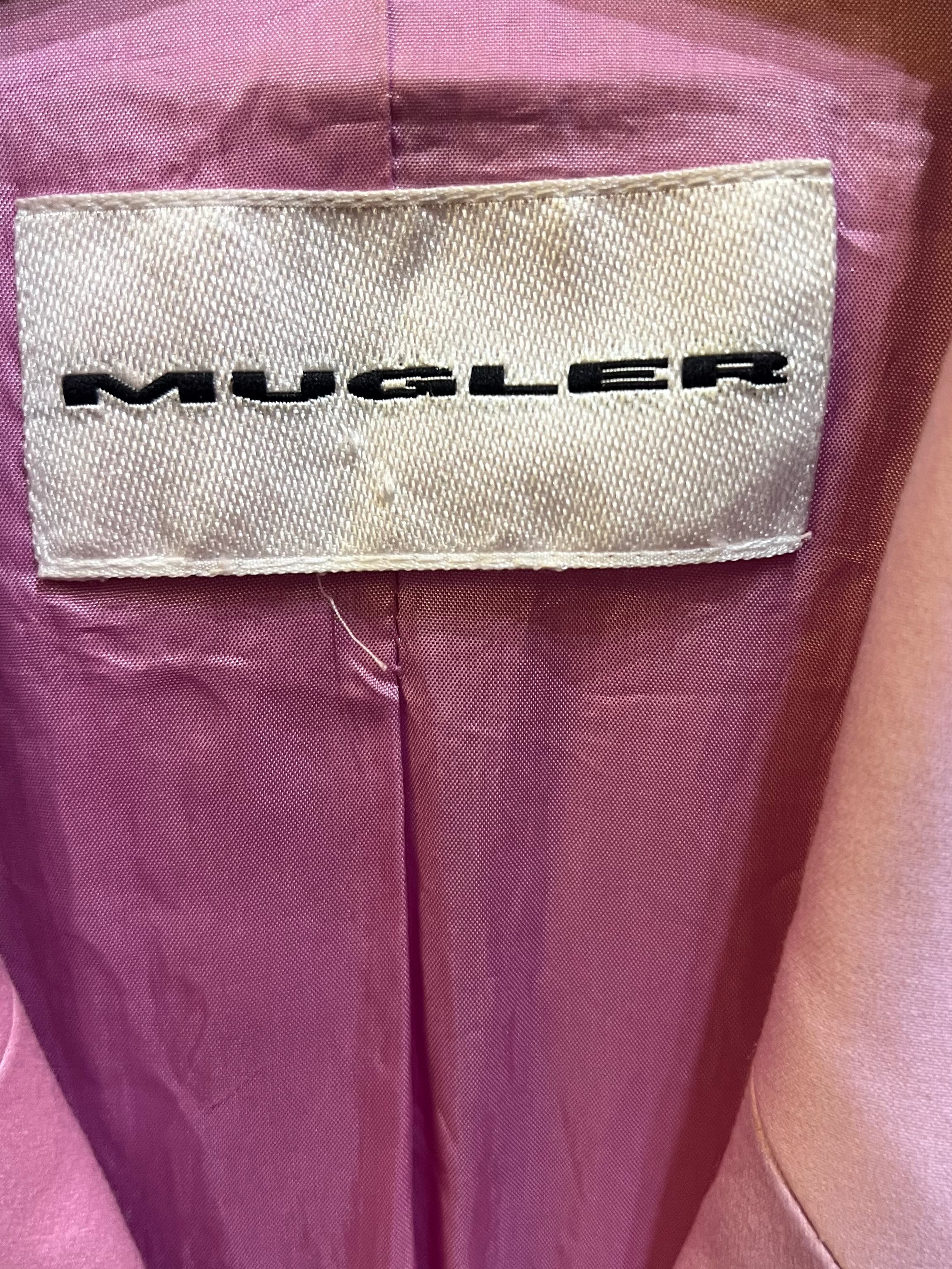 Short Pink Mugler Jacket