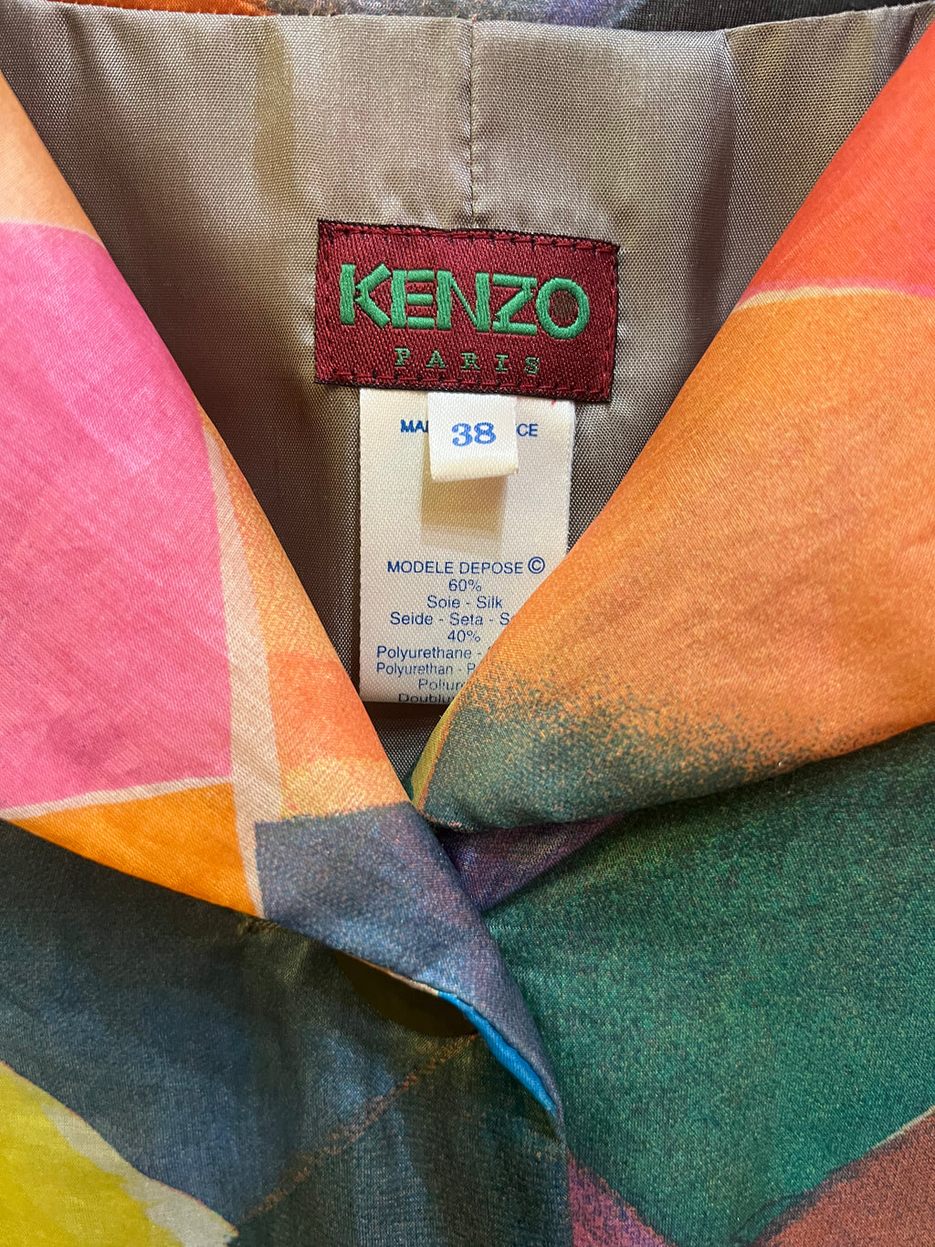 1997 Kenzo Harlequin Tailored Jacket