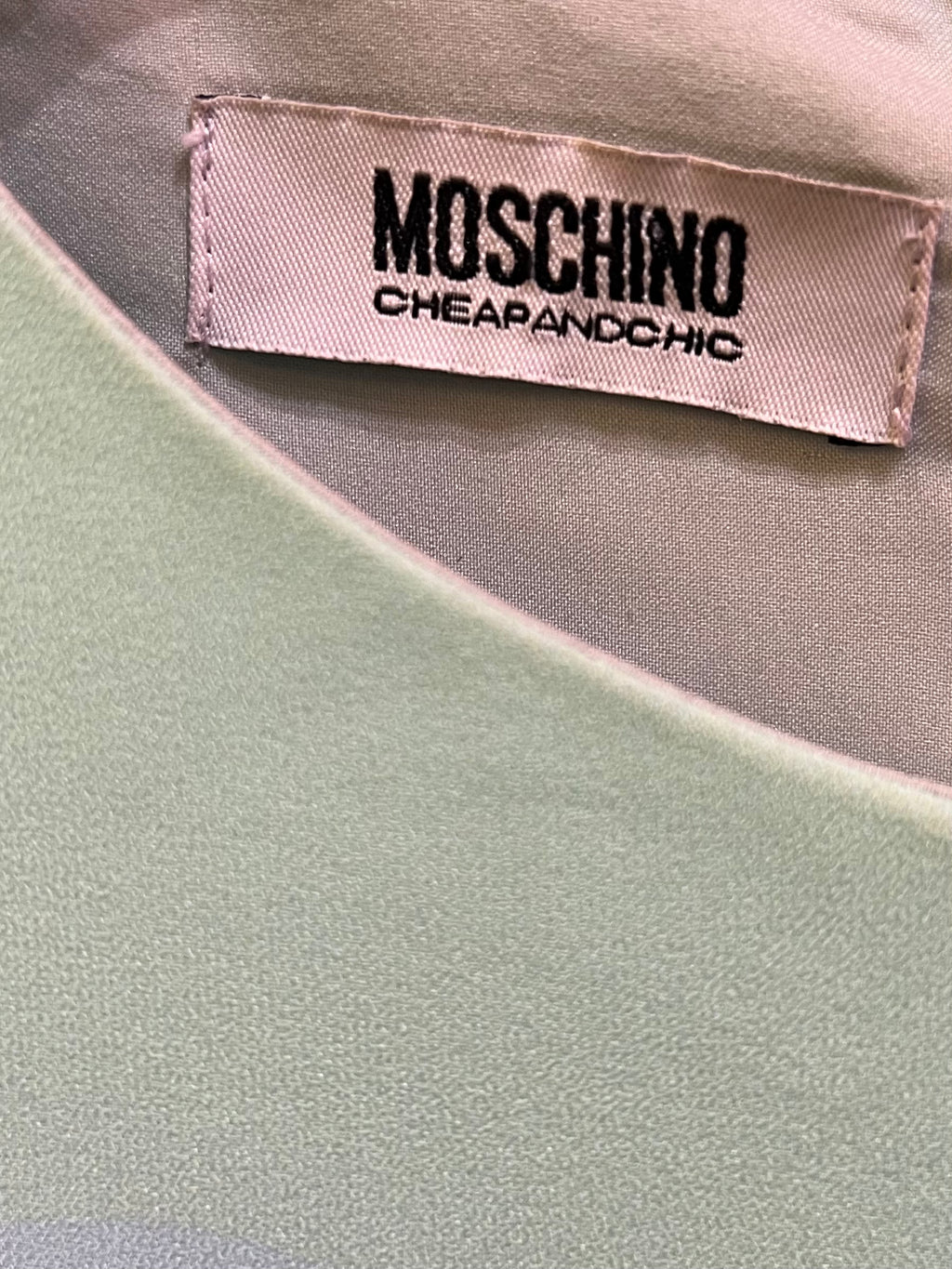 Moschino Sky Blue Dress with Multicolor Patterns