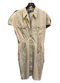 Thierry Mugler dress Beige Cotton