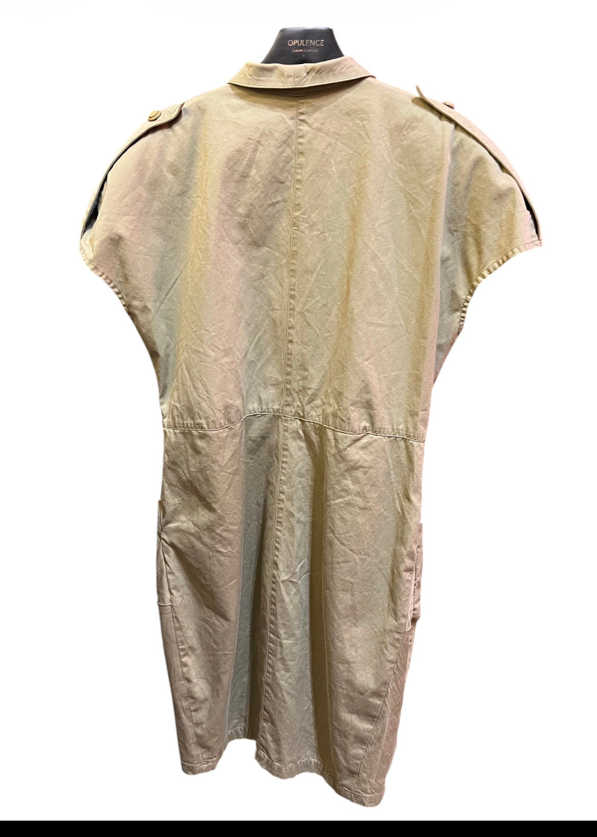 Thierry Mugler dress Beige Cotton