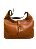 Jackie Gucci Handbag Brown Leather