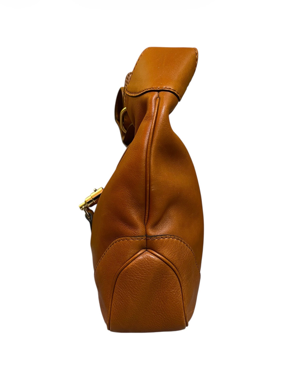 Jackie Gucci Handbag Brown Leather