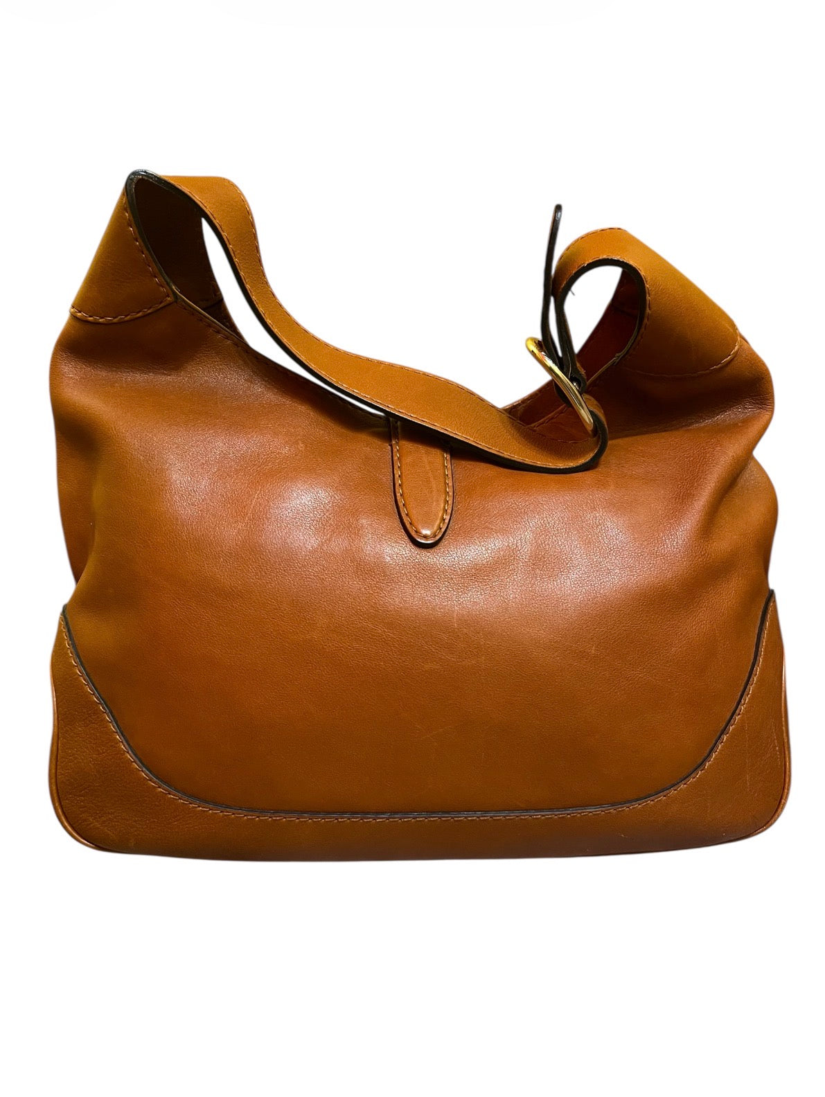 Jackie Gucci Handbag Brown Leather