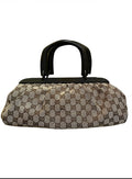 Gucci Beige Monogram Canvas Handbag