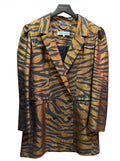 Kenzo Zebra Golden and Black Tailored Jacket
