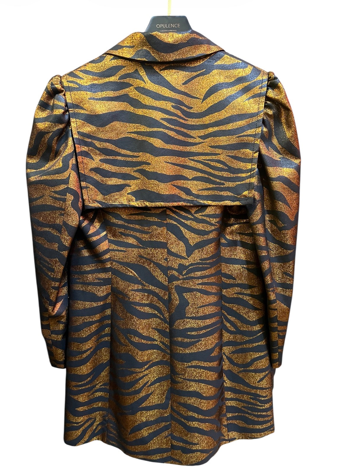 Kenzo Zebra Golden and Black Tailored Jacket