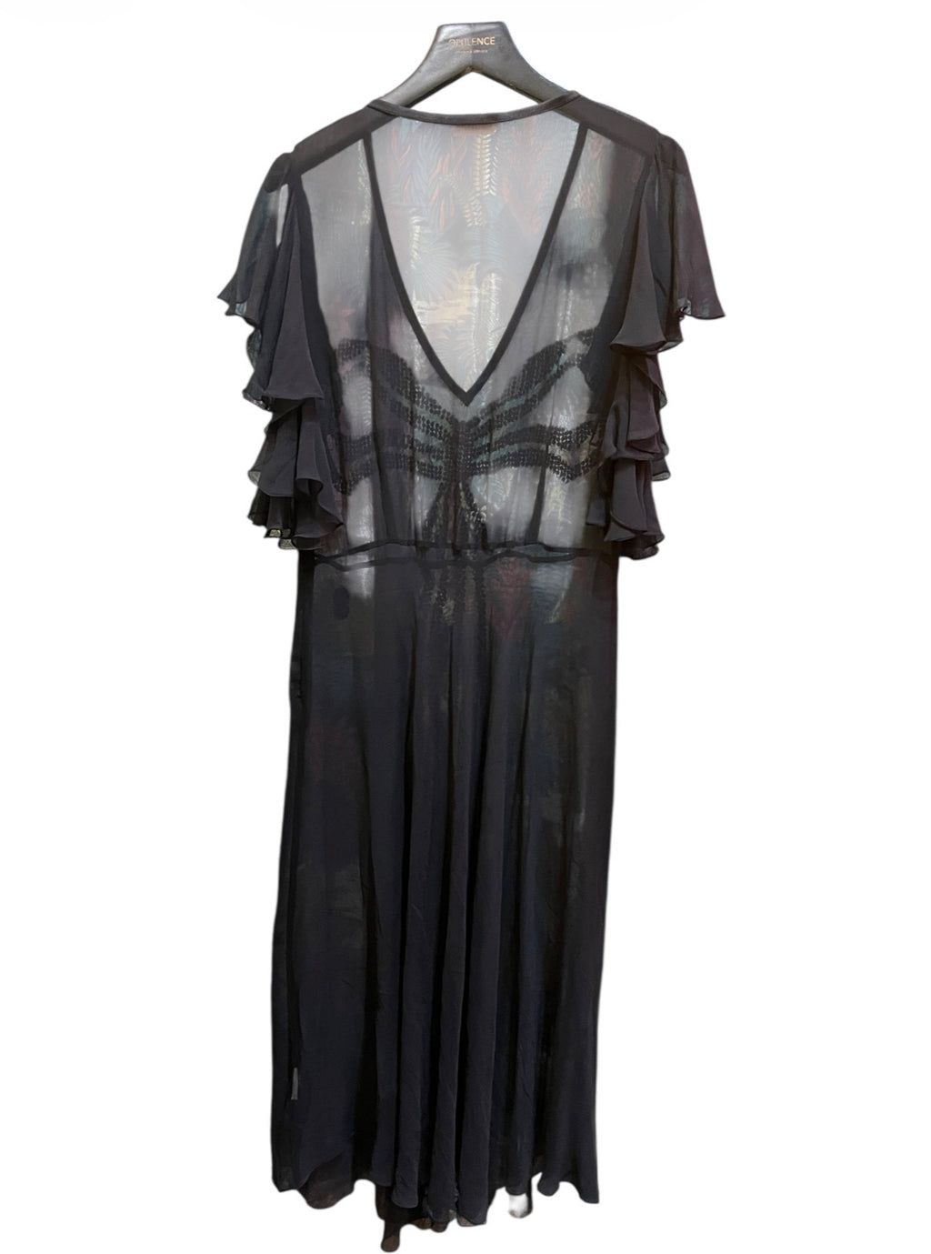 Lightweight Transparent Black Galliano Dress