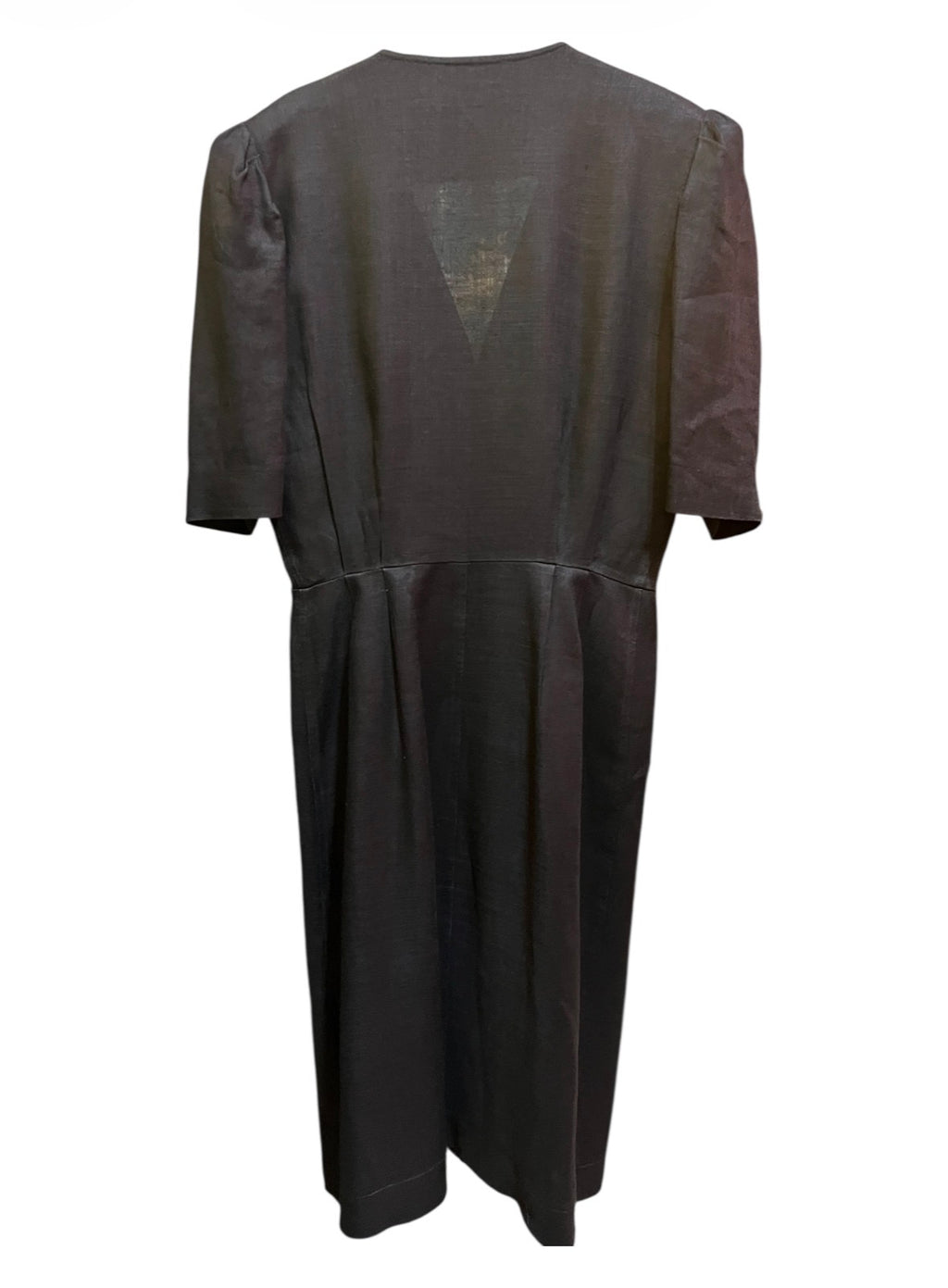 Yves Saint Laurent Black Linen Dress