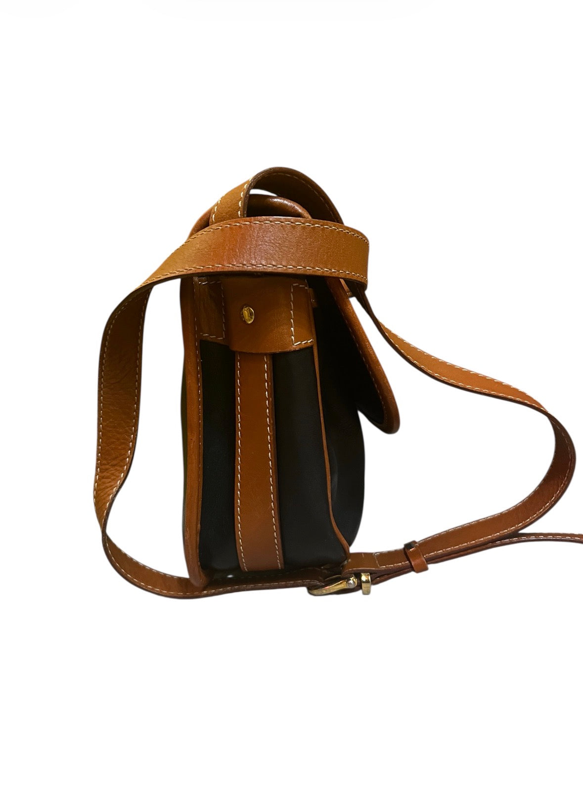 Céline Shoulder Bag in Black and Brown Leather