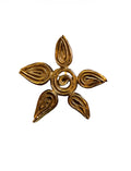 Rochas Golden Flower Brooch