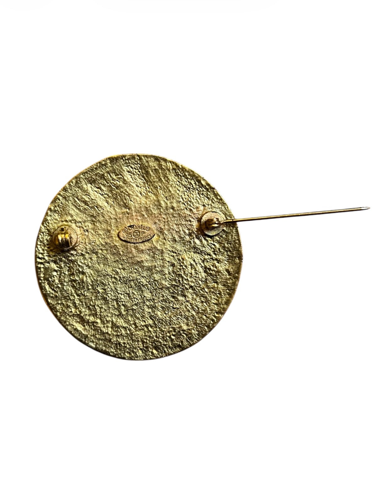 Chanel Golden CC Brooch