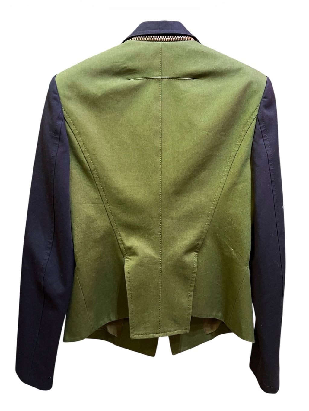 Givenchy Green and Midnight Blue Tailored Jacket