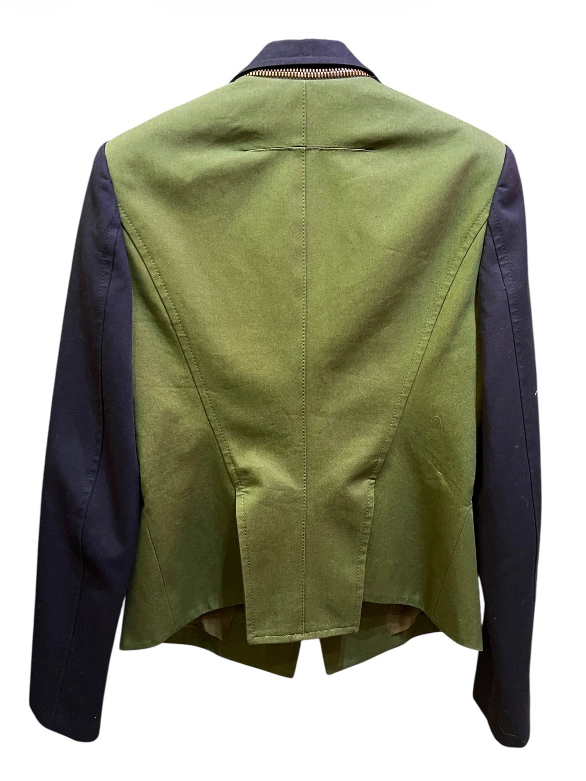 Givenchy Green and Midnight Blue Tailored Jacket
