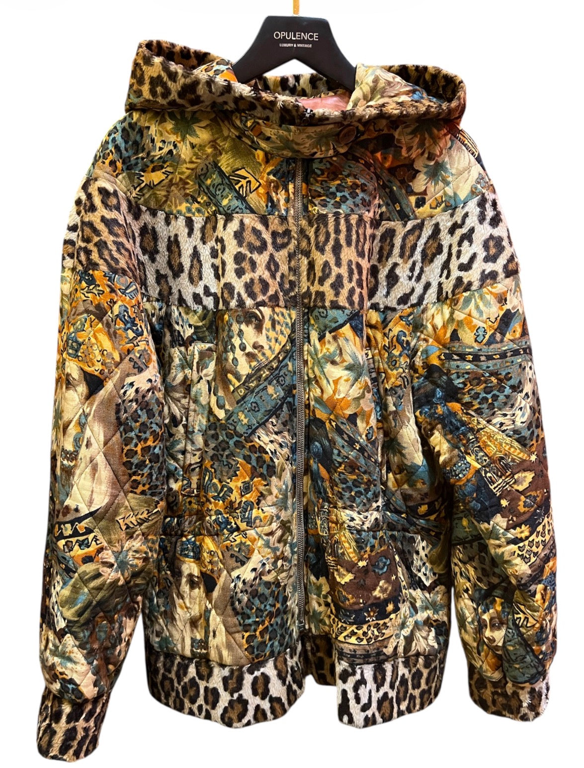 1990 Kenzo Multicolor Viscose Down Jacket