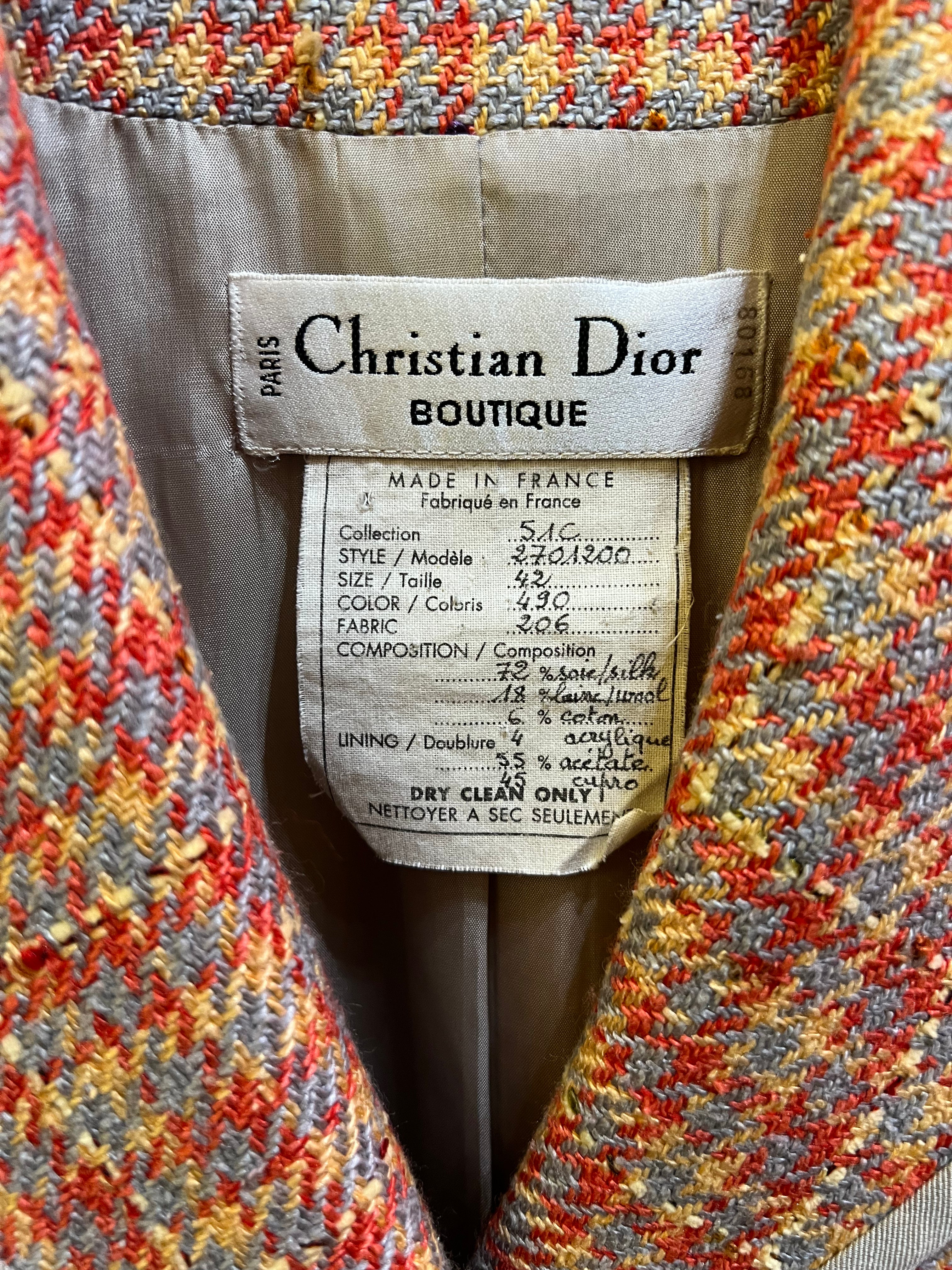 Dior Multicolor Wool Blazer