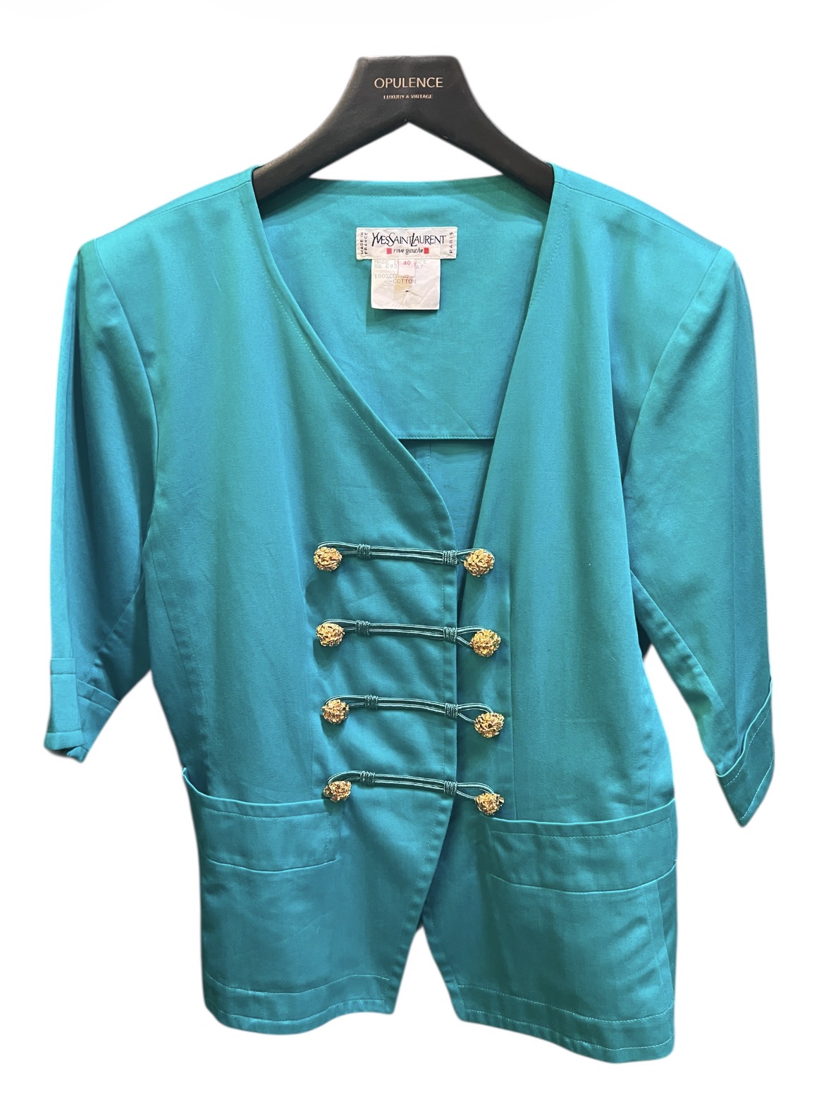 Yves Saint Laurent Turquoise Blazer