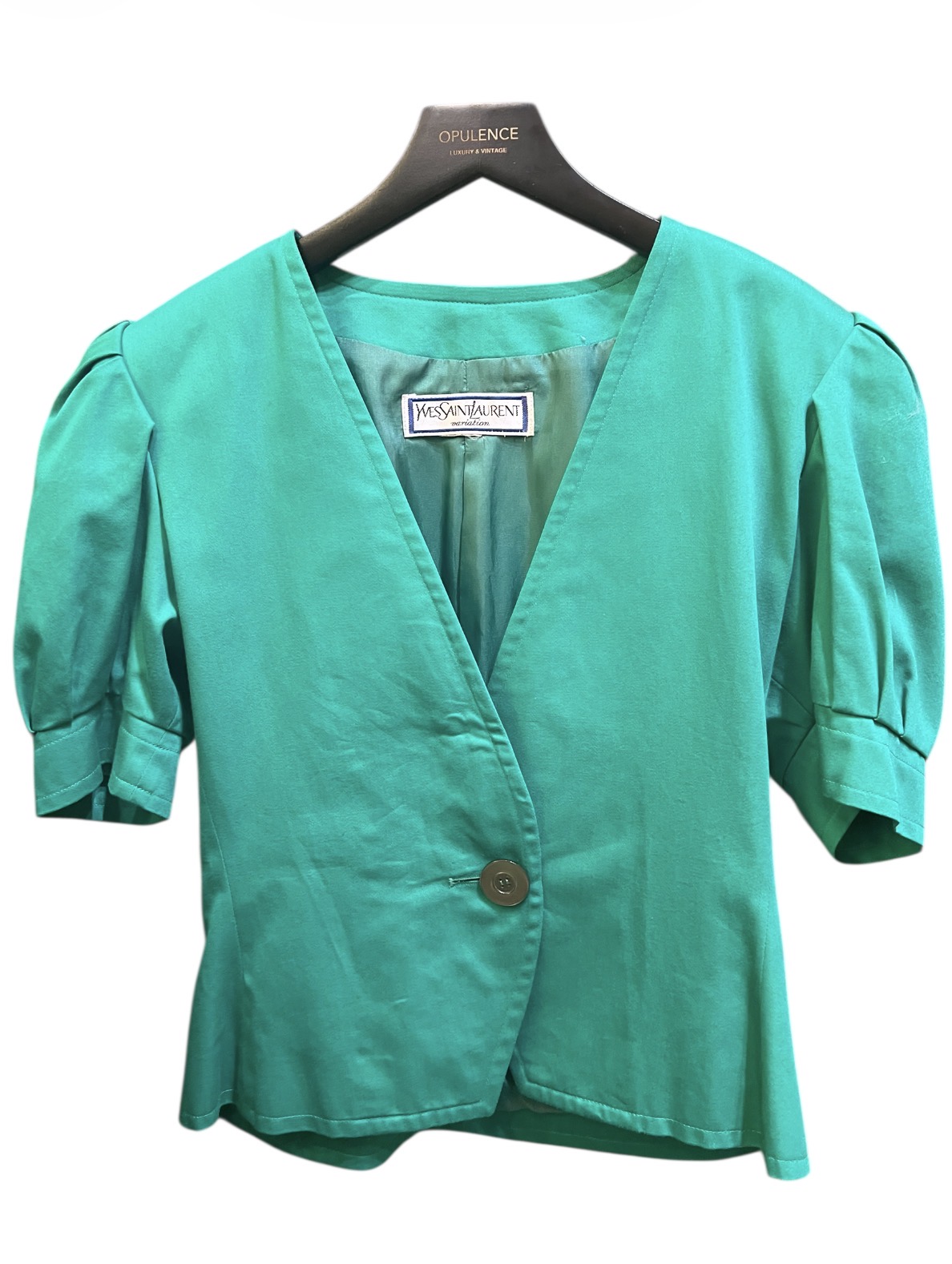 Yves Saint Laurent Green Blazer