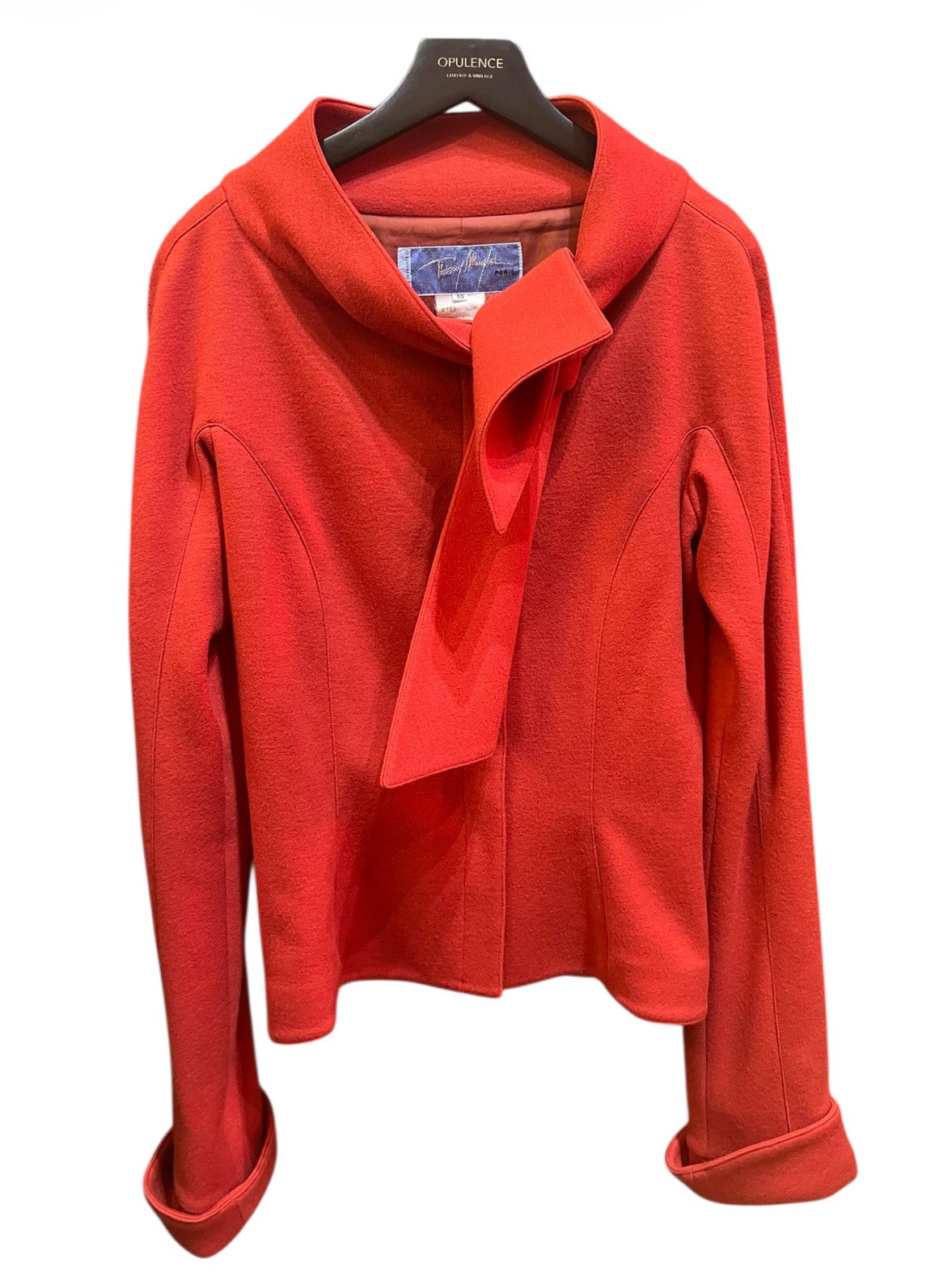 Red Wool Jacket by Thierry Mugler&nbsp;