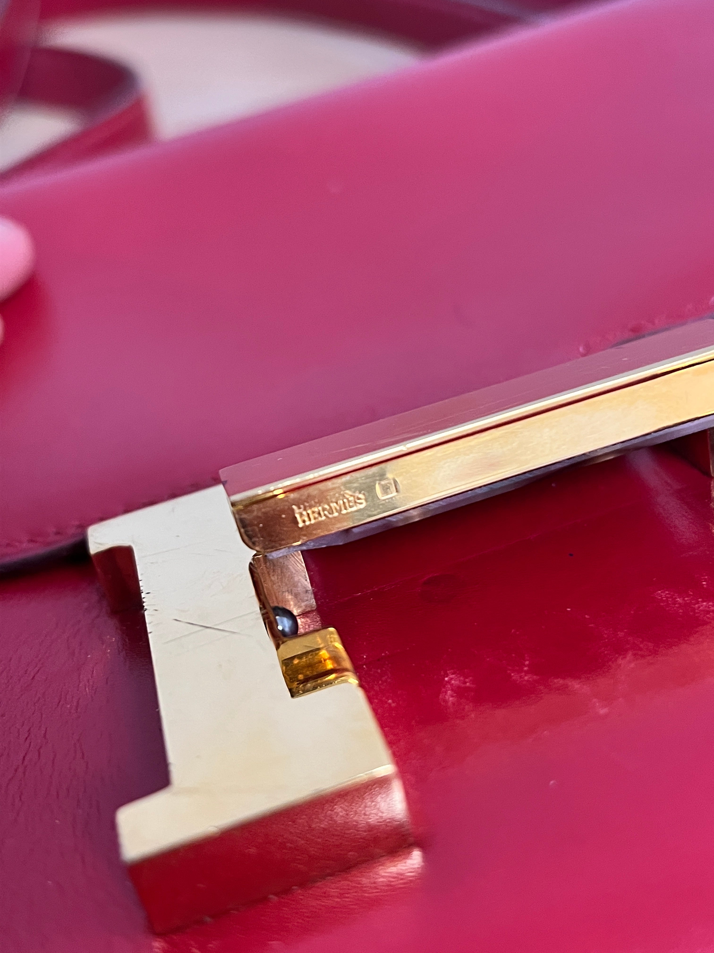 Vintage Hermès Constance 23 Rouge H Box Calf Leather (1971)