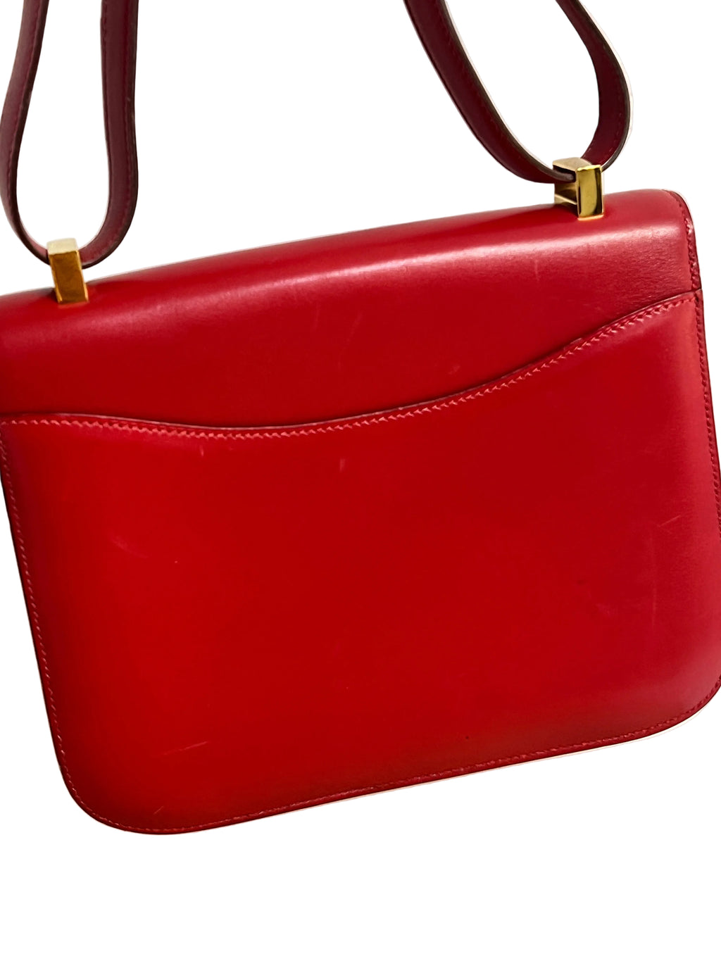 Vintage Hermès Constance 23 Rouge H Box Calf Leather (1971)