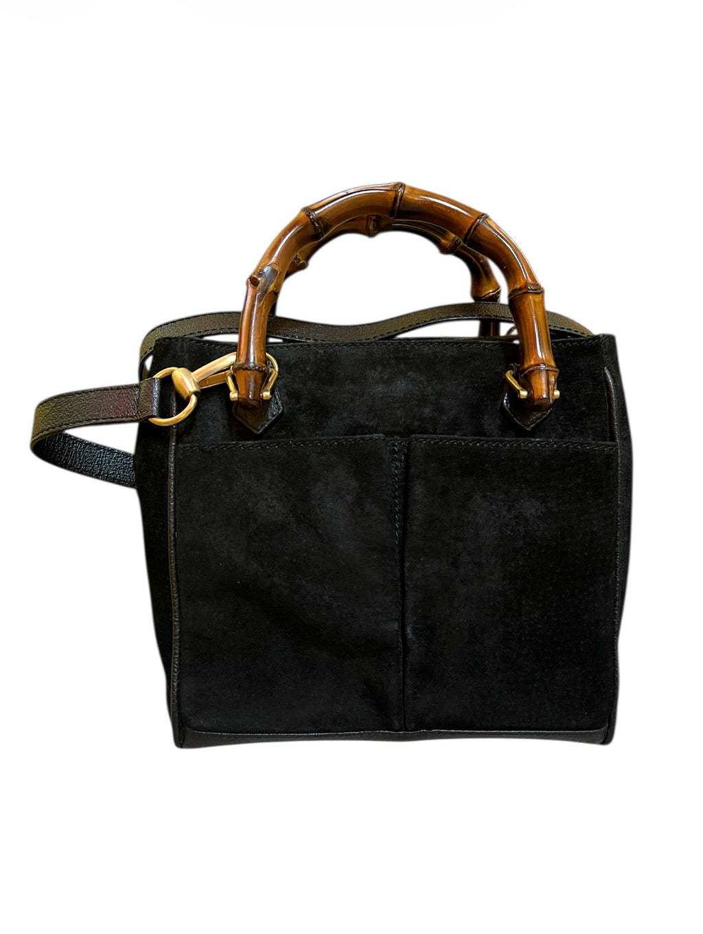 Gucci Black Suede Handbag