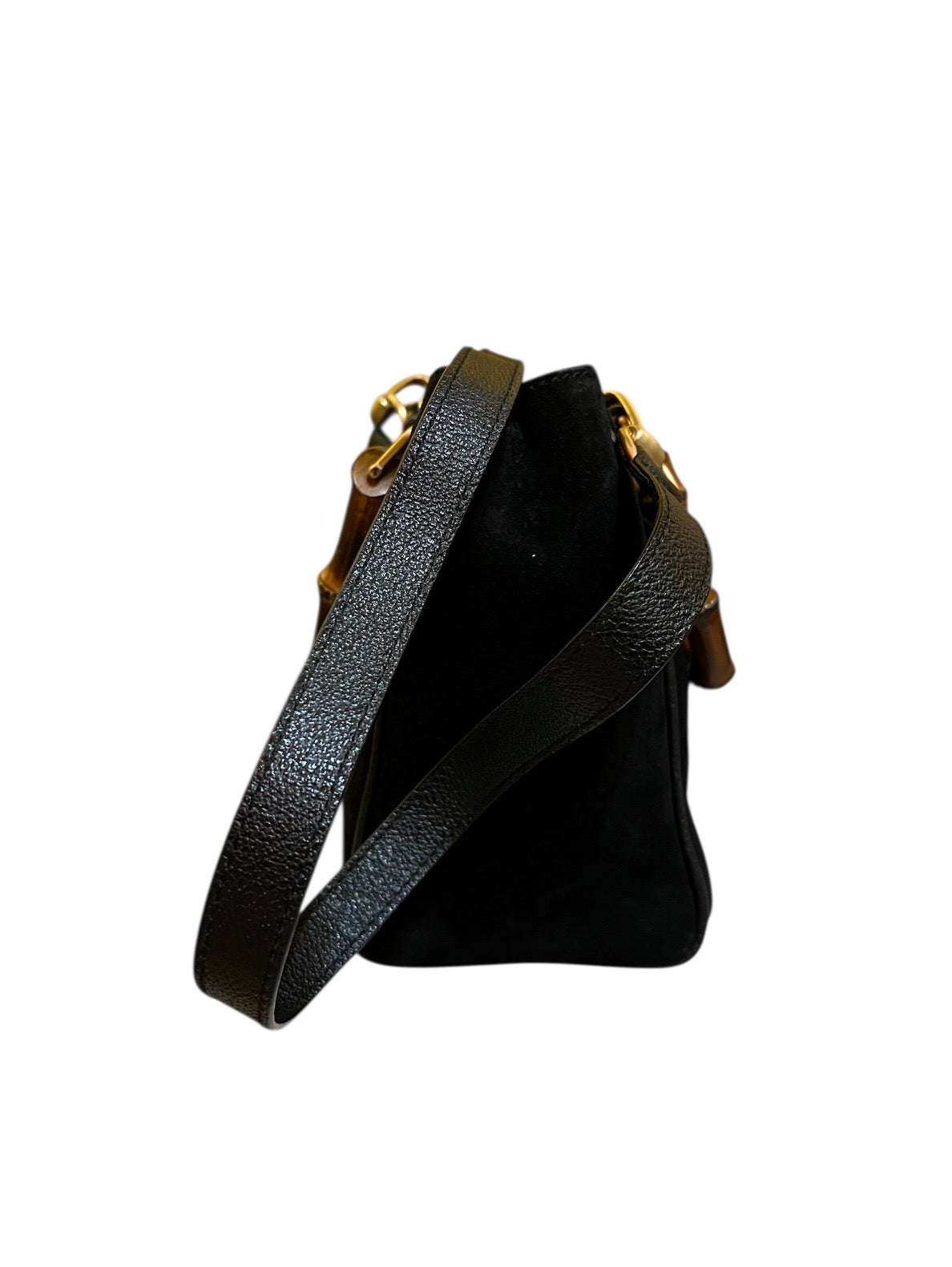 Gucci Black Suede Handbag