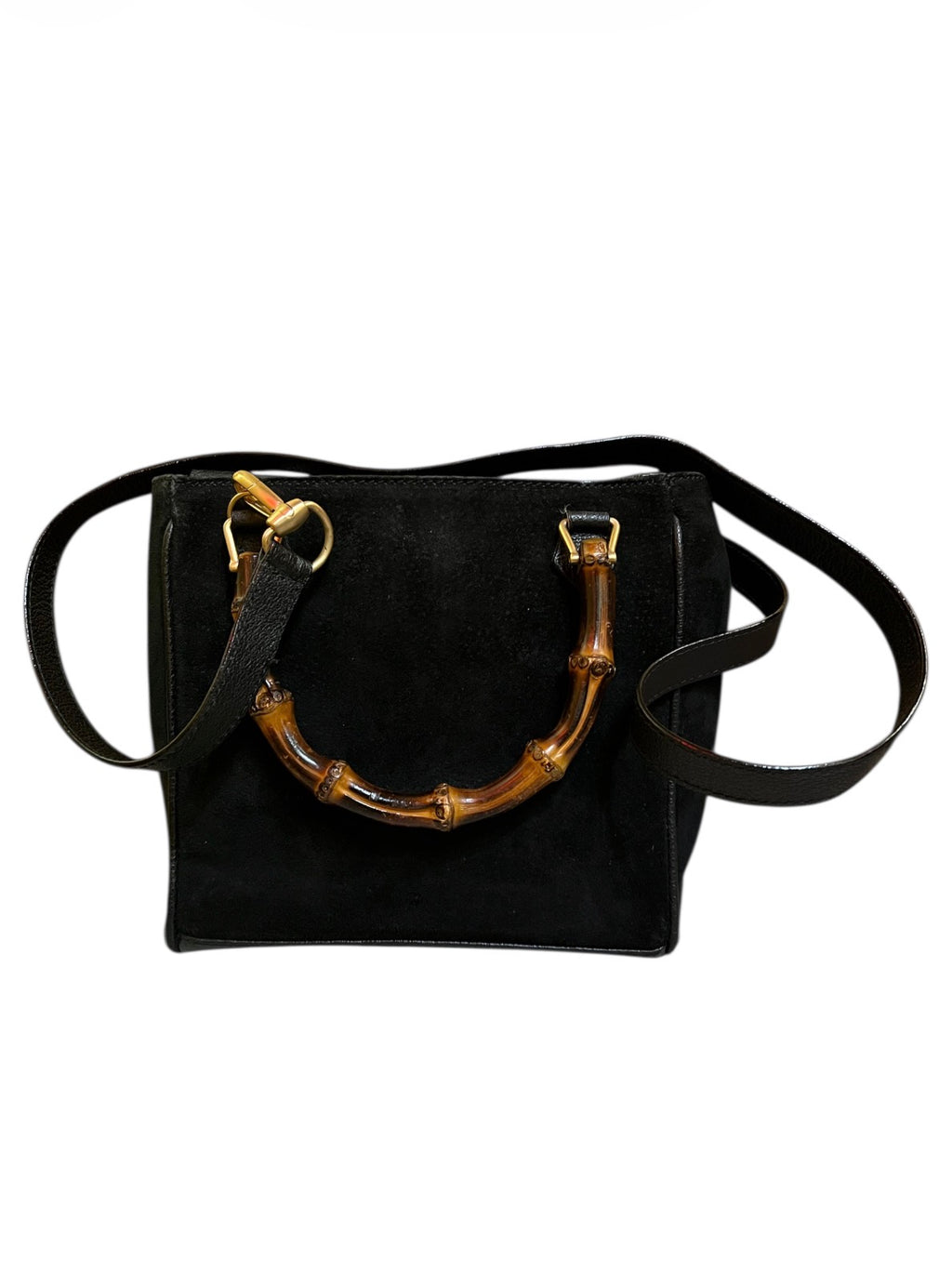 Gucci Black Suede Handbag