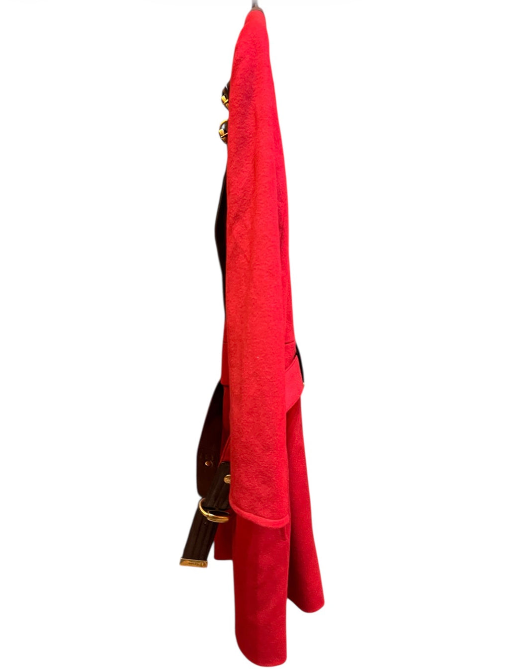 Gucci Long Red and Gold Wool Coat