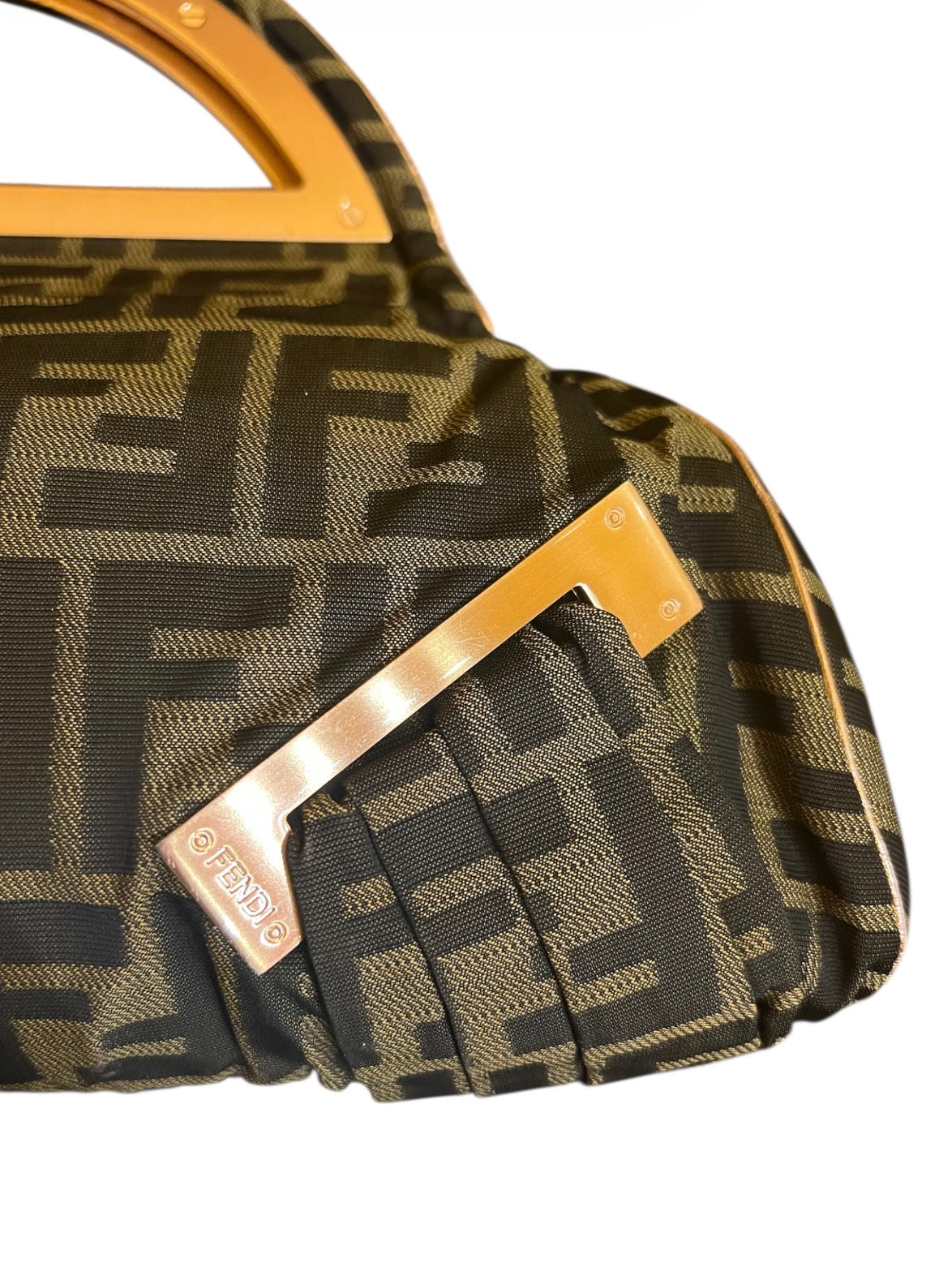 Fendi Monogram Handbag in Khaki and Black