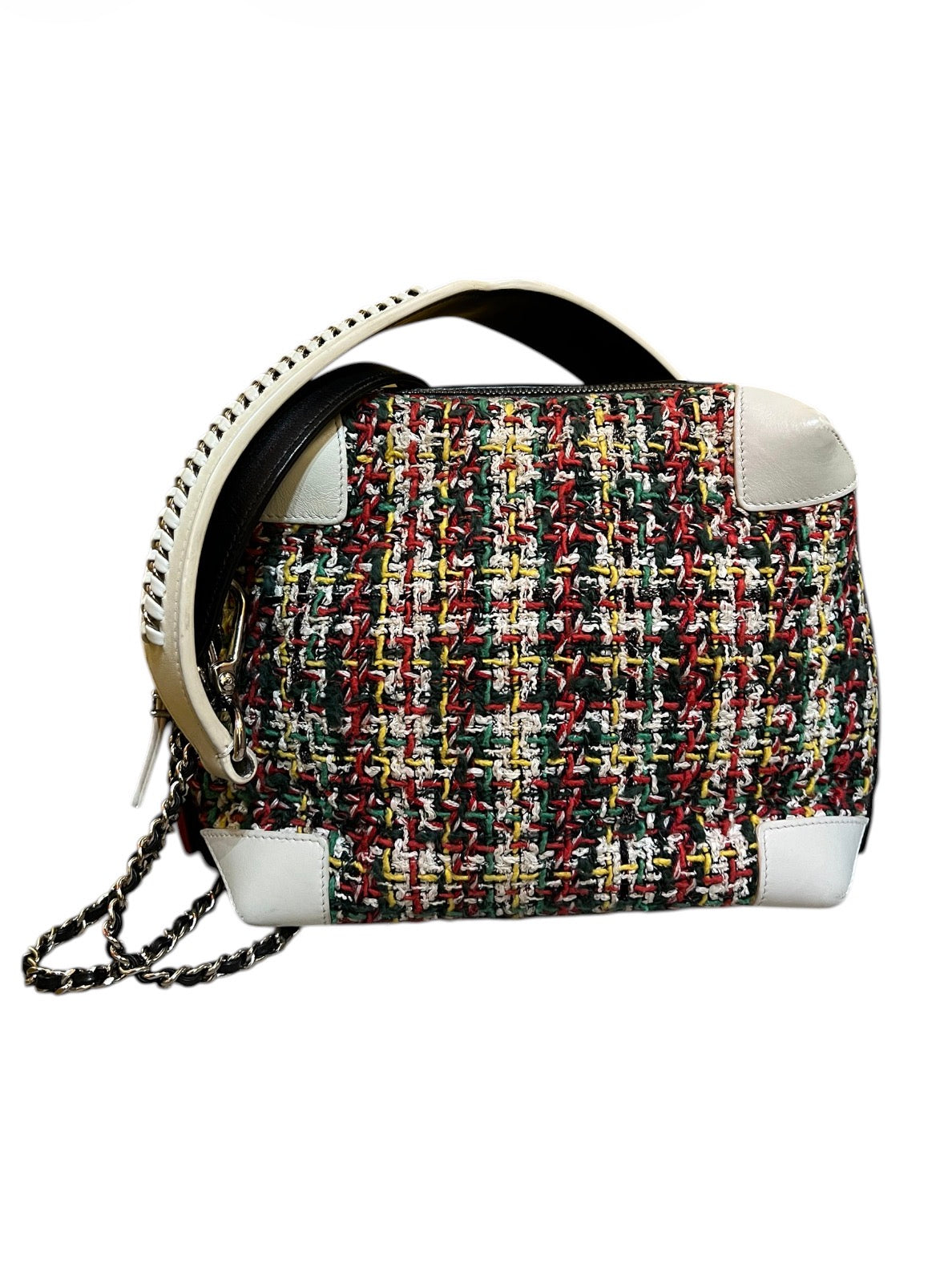 2017 Chanel Multicolor Tweed Handbag