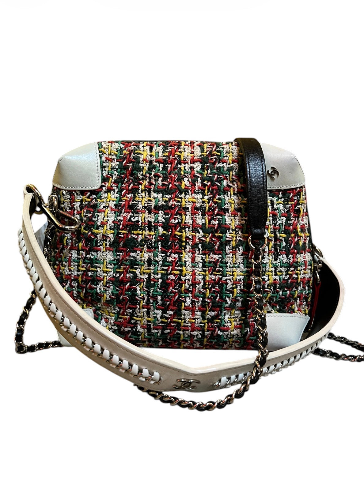 2017 Chanel Multicolor Tweed Handbag