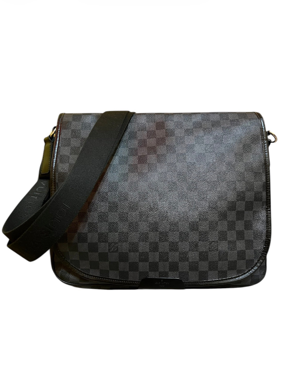 2008 Louis Vuitton Damier Gray and Black Shoulder Bag