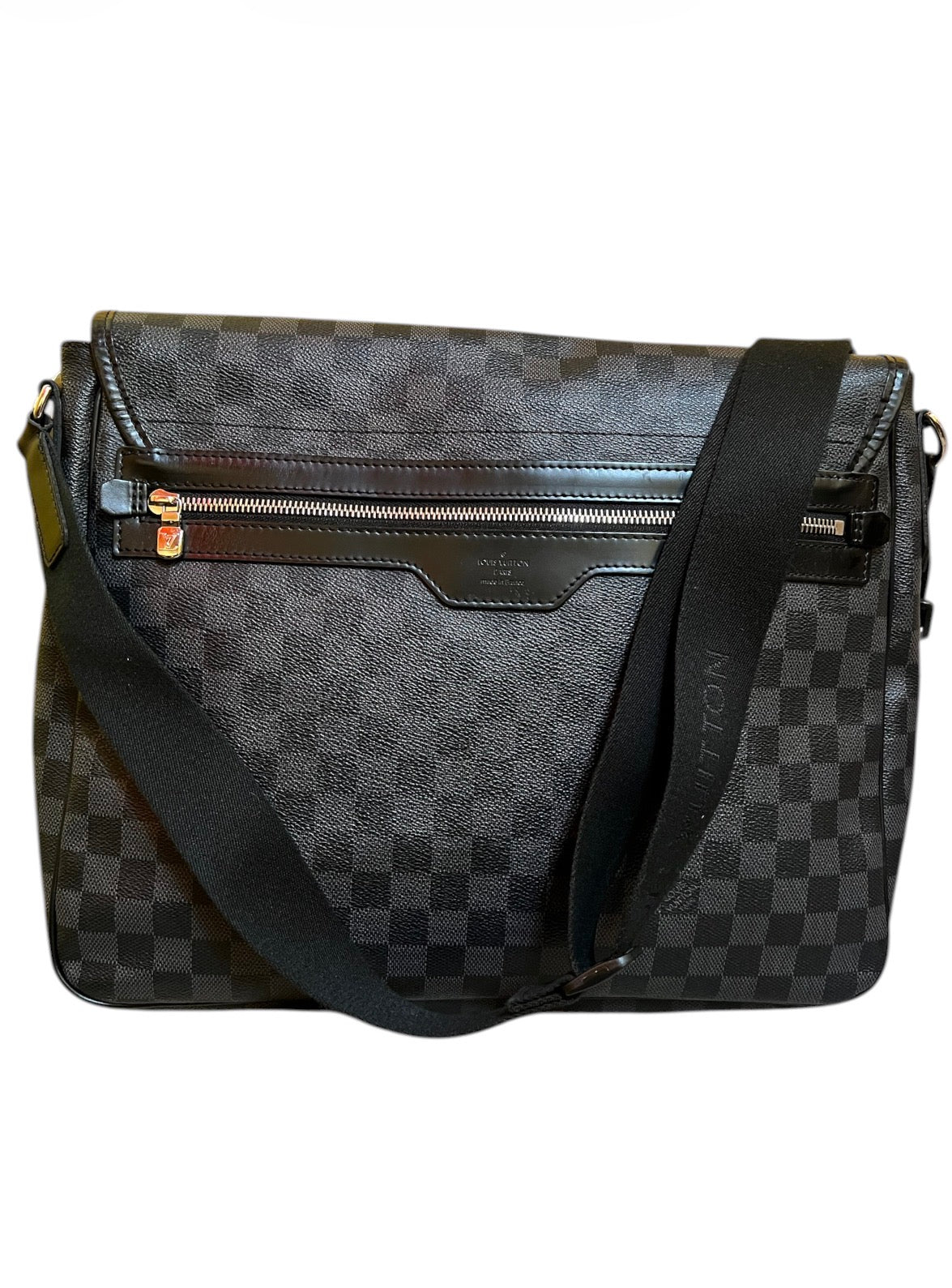 2008 Louis Vuitton Damier Gray and Black Shoulder Bag