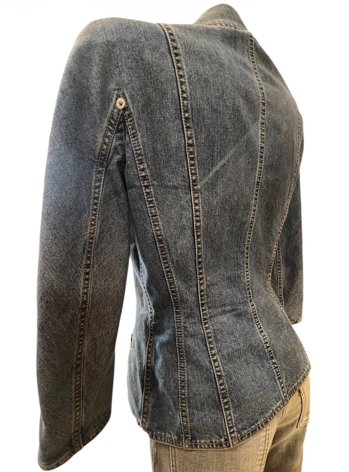 Christian Dior Denim Jacket with Floral Motifs by John Galliano