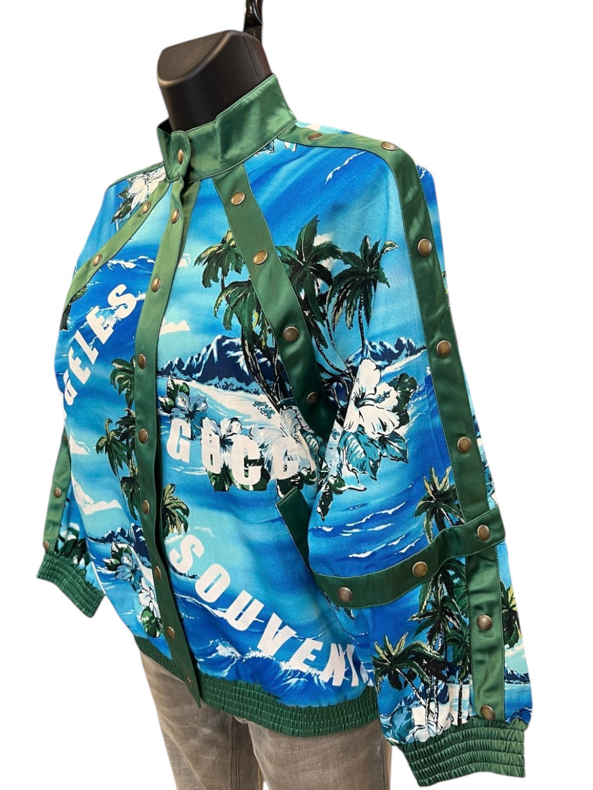 Gucci Floral Print Bomber Jacket