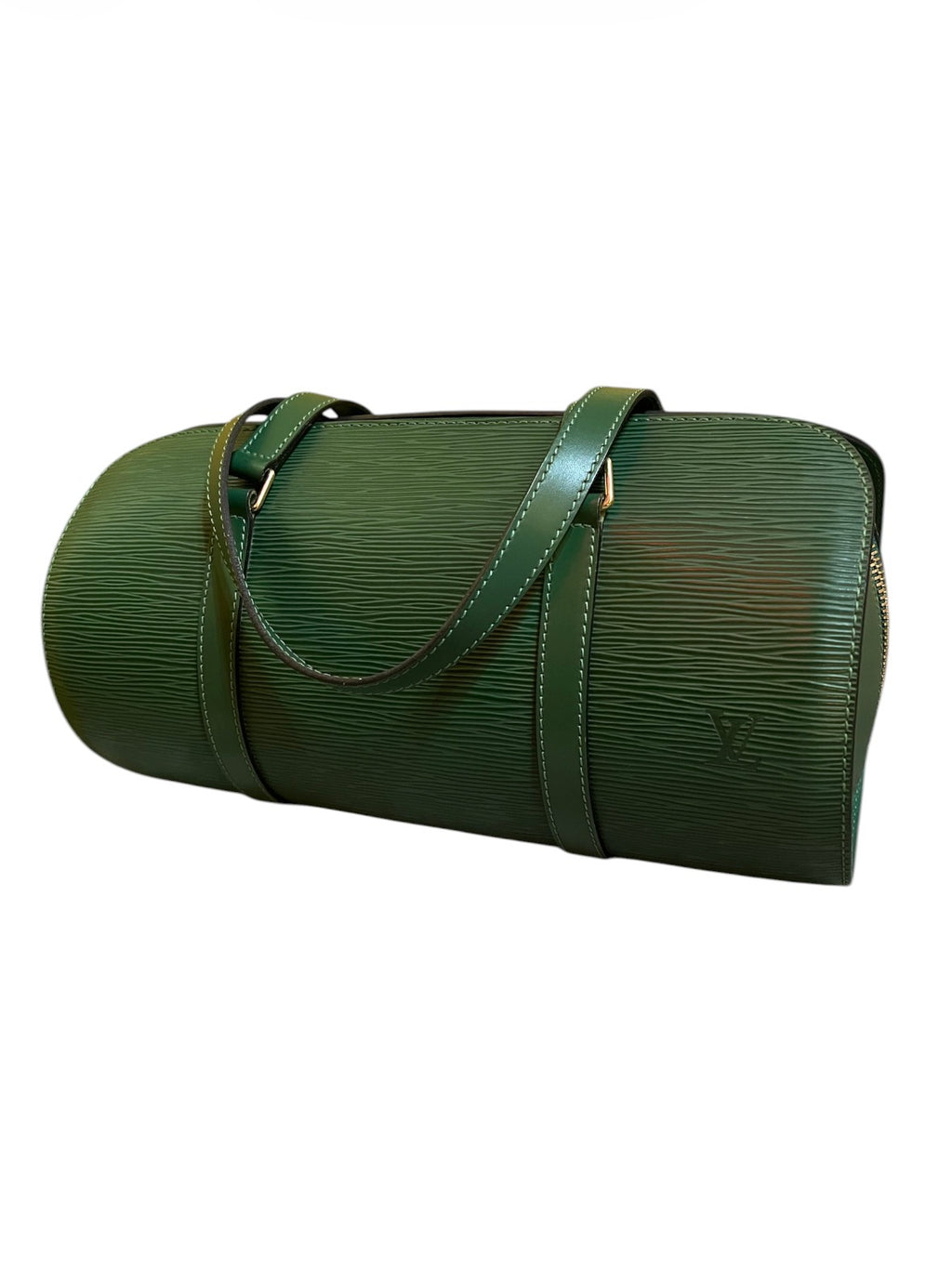 1997 Louis Vuitton Sufflot Handbag, Green Epi Leather