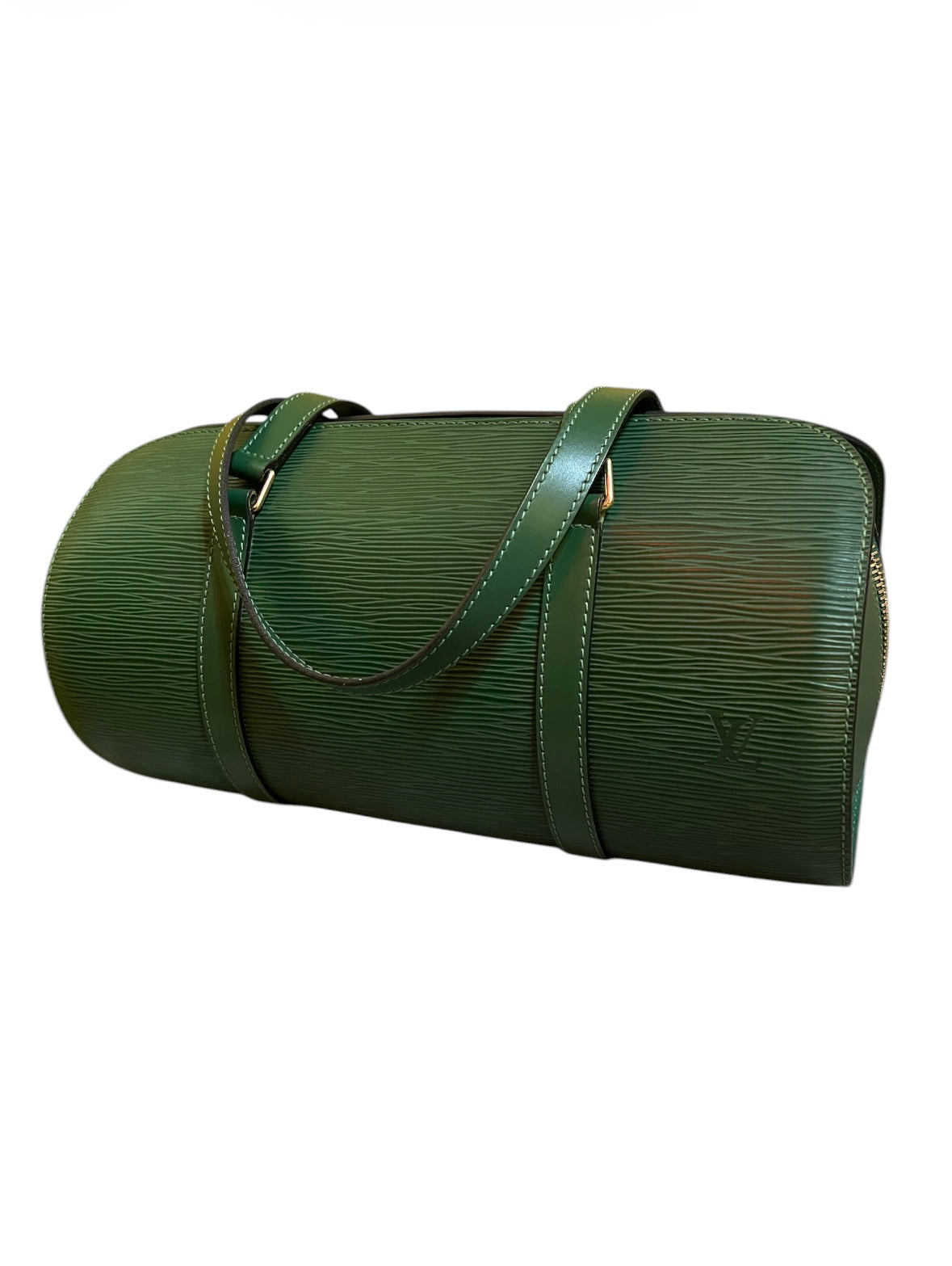 1997 Louis Vuitton Sufflot Handbag, Green Epi Leather